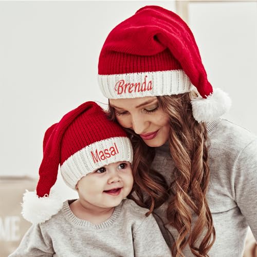Personalisierte Weihnachtsmütze, Personalisierte Weihnachtsmütze, Namensmütze, Personalisierte Weihnachtsmütze, Weihnachtsparty, Passende Weihnachtsmütze Für Die Familie (Embroidery name,40x22cm) Personalisierte Weihnachtsmütze, Personalisierte Weihnachtsmütze, Namensmütze, Personalisierte Weihnachtsmütze, Weihnachtsparty, Passende Weihnachtsmütze Für Die Familie (Embroidery name,40x22cm) von REEG