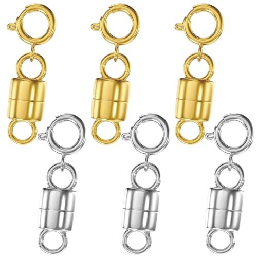 6 Stück magnetische Halskettenverschlüsse, Magnetverschlüsse für Halsketten, Armbänder, magnetische Halskettenverschlüsse, magnetische Schmuckverschlüsse für die Schmuckherstellung 6 Stück magnetische Halskettenverschlüsse, Magnetverschlüsse für Halsketten, Armbänder, magnetische Halskettenverschlüsse, magnetische Schmuckverschlüsse für die Schmuckherstellung von REEKNOKOL