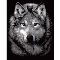 Kratzbild "Wolf"