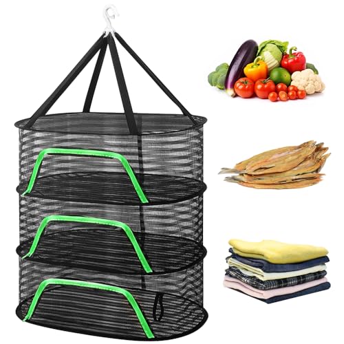 REFORUNG Trockennetz Kräuter 3 lagig Kräutertrockner Netz Hängendes Kräutertrockennetz 60X40cm Kräuter Trocknungsnetz mit Reißverschluss Klappbar Aufhängen Trocken Netze Herb Drying Rack für Obst REFORUNG Trockennetz Kräuter 3 lagig Kräutertrockner Netz Hängendes Kräutertrockennetz 60X40cm Kräuter Trocknungsnetz mit Reißverschluss Klappbar Aufhängen Trocken Netze Herb Drying Rack für Obst von REFORUNG