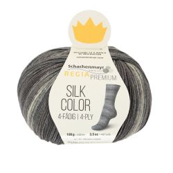 REGIA Premium Silk Color 4fädig 100g 400m black color von Schachenmayr