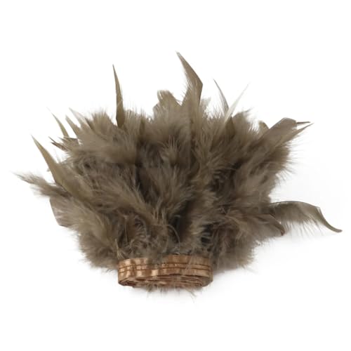 1/2 m langes Band mit Truthahnfedern, 10–15 cm, flauschiges Band für Party, Kleidung, Dekoration, Nähzubehör, Kaffee, 2 Meter 1/2 m langes Band mit Truthahnfedern, 10–15 cm, flauschiges Band für Party, Kleidung, Dekoration, Nähzubehör, Kaffee, 2 Meter von REHJJDFD