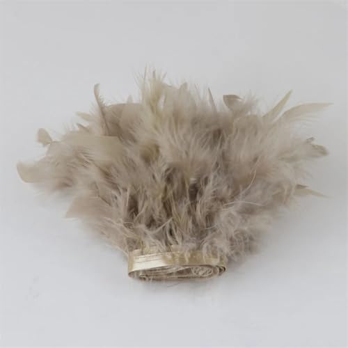 1/2 m langes Band mit Truthahnfedern, 10–15 cm, flauschiges Federband, für Party, Kleidung, Dekoration, Nähzubehör, Braun, 1 m 1/2 m langes Band mit Truthahnfedern, 10–15 cm, flauschiges Federband, für Party, Kleidung, Dekoration, Nähzubehör, Braun, 1 m von REHJJDFD
