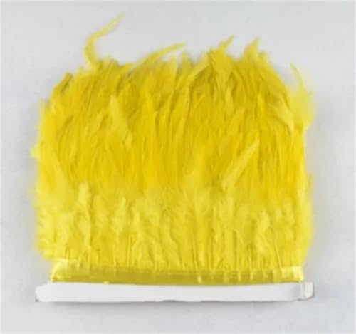 1 Meter Feder-Bordüre, Nähen, Kleidung, Fasanfedern, Party, Hochzeit, Pflaumen, Basteln, Dekoration, 10–15 cm, Gelb 1 Meter Feder-Bordüre, Nähen, Kleidung, Fasanfedern, Party, Hochzeit, Pflaumen, Basteln, Dekoration, 10–15 cm, Gelb von REHJJDFD
