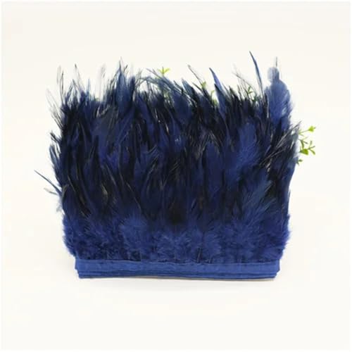 1 Meter Feder-Bordüre, Nähen, Kleidung, Fasanfedern, Party, Hochzeit, Pflaumen, Basteln, Dekoration, 10–15 cm, Marineblau 1 Meter Feder-Bordüre, Nähen, Kleidung, Fasanfedern, Party, Hochzeit, Pflaumen, Basteln, Dekoration, 10–15 cm, Marineblau von REHJJDFD