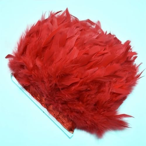 1 Meter Truthahnfeder-Bordüre, DIY, Hochzeit, Basteln, Nähen, Kleidung, Party, Dekoration, Rot 1 Meter Truthahnfeder-Bordüre, DIY, Hochzeit, Basteln, Nähen, Kleidung, Party, Dekoration, Rot von REHJJDFD
