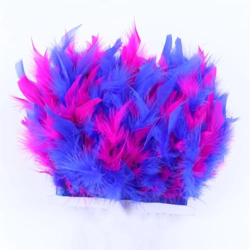 1 Meter gemischte Farben, Truthahn-Feder-Bordüre, Fransen, 10–15 cm, gefärbte Federn, Band für Kostüm, Party, Kleid, Dekoration, Zubehör, Basteln, Farbe 6 1 Meter gemischte Farben, Truthahn-Feder-Bordüre, Fransen, 10–15 cm, gefärbte Federn, Band für Kostüm, Party, Kleid, Dekoration, Zubehör, Basteln, Farbe 6 von REHJJDFD