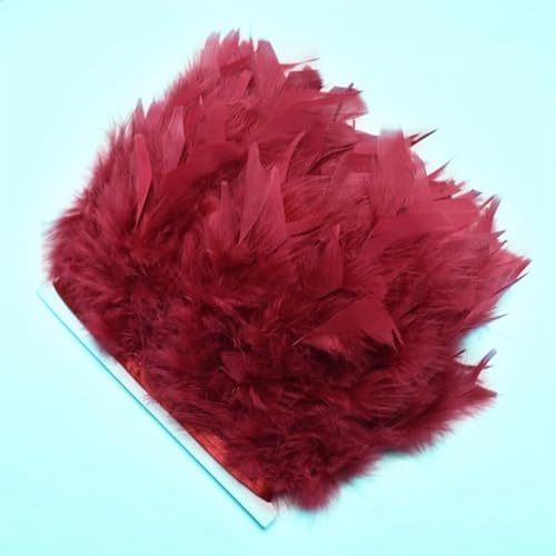 1 m Truthahnfeder-Bordüre, Basteln, Basteln, Hochzeitskleider, Party, Heimzubehör, Pflaumenband, Nähdekoration, Weinrot 1 m Truthahnfeder-Bordüre, Basteln, Basteln, Hochzeitskleider, Party, Heimzubehör, Pflaumenband, Nähdekoration, Weinrot von REHJJDFD
