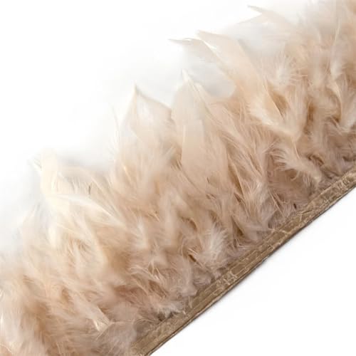 1 m langes Band mit Truthahnfedern, für Heimwerker, Hochzeitskleidung, Party, Basteln, Nähen, Pflaume, Heimdekoration, flach, Khaki, 10–15 cm 1 m langes Band mit Truthahnfedern, für Heimwerker, Hochzeitskleidung, Party, Basteln, Nähen, Pflaume, Heimdekoration, flach, Khaki, 10–15 cm von REHJJDFD