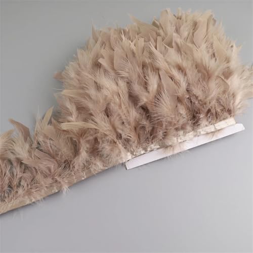 10–15 cm Federbordüre, DIY, Hochzeit, Basteln, Nähen, Kleidung, Party, Handarbeit, Heimdekoration, Hellbraun/Grau, 5 m 10–15 cm Federbordüre, DIY, Hochzeit, Basteln, Nähen, Kleidung, Party, Handarbeit, Heimdekoration, Hellbraun/Grau, 5 m von REHJJDFD