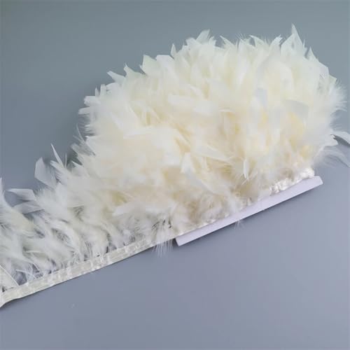 10–15 cm Federbordüre, DIY, Hochzeit, Basteln, Nähen, Kleidung, Party, Handarbeit, Heimdekoration, cremefarben, 10 m 10–15 cm Federbordüre, DIY, Hochzeit, Basteln, Nähen, Kleidung, Party, Handarbeit, Heimdekoration, cremefarben, 10 m von REHJJDFD