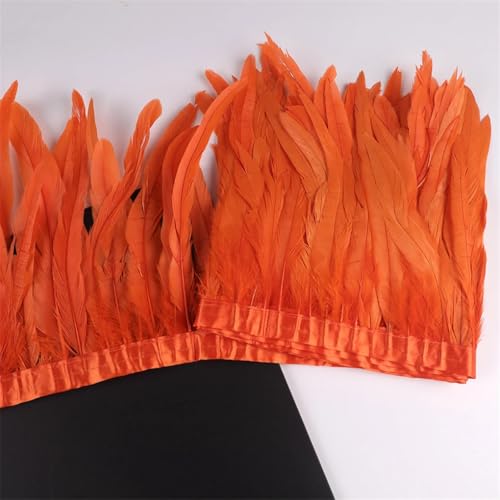 10 m Hahnschwanz-Federn, 25–30 cm, Coque-Federn, Besatz für Handwerk, Karneval, Kleid, Rock, Kostüme, Federn, Orange, 10 m 10 m Hahnschwanz-Federn, 25–30 cm, Coque-Federn, Besatz für Handwerk, Karneval, Kleid, Rock, Kostüme, Federn, Orange, 10 m von REHJJDFD