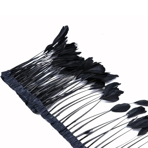 2 Meter Gänsefeder-Bordüre, Fransen 15,2 - 20,3 cm, buntes Band, Hochzeitskleidung, Nähzubehör, Federn, Dekoration, 05, 15-20 cm 2 Meter Gänsefeder-Bordüre, Fransen 15,2 - 20,3 cm, buntes Band, Hochzeitskleidung, Nähzubehör, Federn, Dekoration, 05, 15-20 cm von REHJJDFD