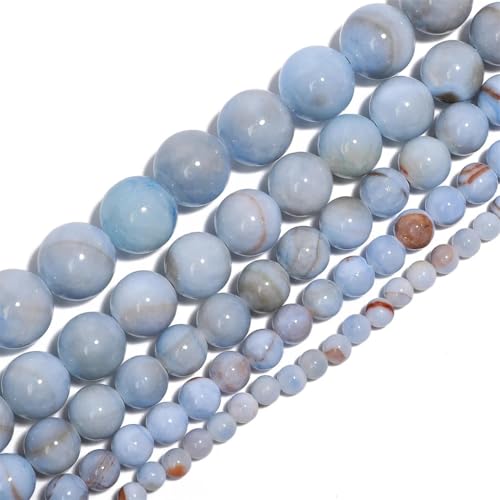 4/6/8/10/12 mm Naturstein Jade lose Perlen – DIY Charms Armband Spacer Perlen für Schmuckherstellung Zubehör von REHJJDFD