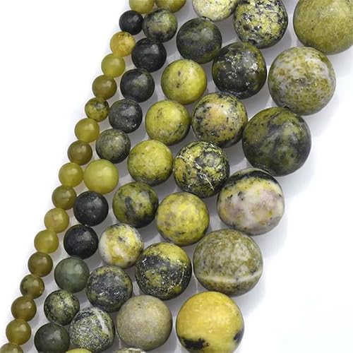 4/6/8/10/12 mm natürliche Edelsteine, runde lose Steinperlen für Schmuck, DIY von REHJJDFD