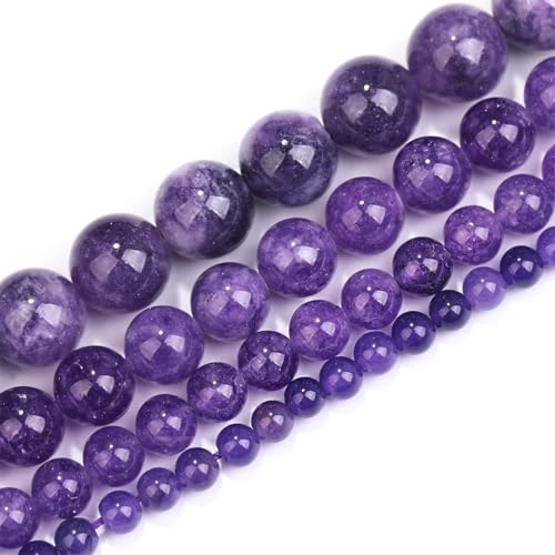 4/6/8/10 mm natürliche runde lose Perlen – für Schmuckherstellung, DIY-Armband, Halskette, Zubehör 4/6/8/10 mm natürliche runde lose Perlen – für Schmuckherstellung, DIY-Armband, Halskette, Zubehör von REHJJDFD