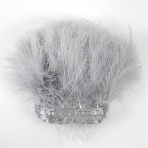5 m/10 m Türkei-Feder-Bordüre, Federn, Dekorationsband, Spitze für Party, Kostüm, Nähzubehör, 4–6 cm, Grau, 4–6 cm, 5 m 5 m/10 m Türkei-Feder-Bordüre, Federn, Dekorationsband, Spitze für Party, Kostüm, Nähzubehör, 4–6 cm, Grau, 4–6 cm, 5 m von REHJJDFD