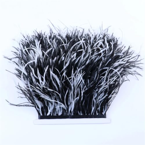 Band mit Straußenfedern, Farbverlauf, 10–15 cm, Party-Zubehör zum Basteln, J 10–15 cm Band mit Straußenfedern, Farbverlauf, 10–15 cm, Party-Zubehör zum Basteln, J 10–15 cm von REHJJDFD