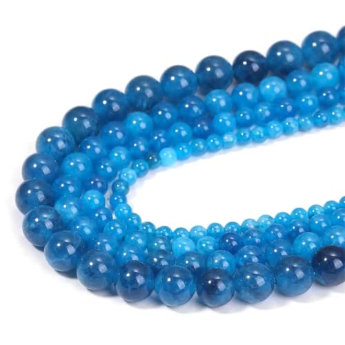 Chalcedon runde lose Steinperlen (4/6/8/10 mm) – für Schmuckherstellung, DIY, Armband, Halskette von REHJJDFD