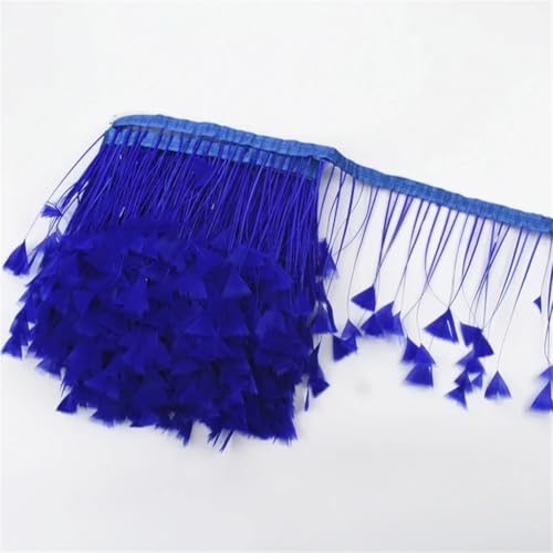 Flauschige Truthahnfedern auf Band, Quaste, Fransenbordüre, Dekoration, Feder, Bastelband, Nähen, Kleidung, Dekoration, 1 m, Blau Flauschige Truthahnfedern auf Band, Quaste, Fransenbordüre, Dekoration, Feder, Bastelband, Nähen, Kleidung, Dekoration, 1 m, Blau von REHJJDFD