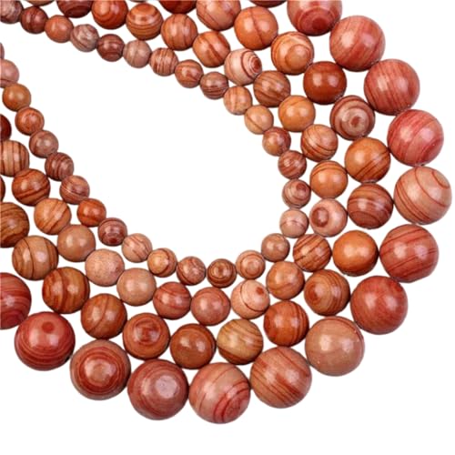 Glatte natürliche Korallenstein-Perlen, rund, lose Perlen, 4 mm, 6 mm, 8 mm, 10 mm Glatte natürliche Korallenstein-Perlen, rund, lose Perlen, 4 mm, 6 mm, 8 mm, 10 mm von REHJJDFD