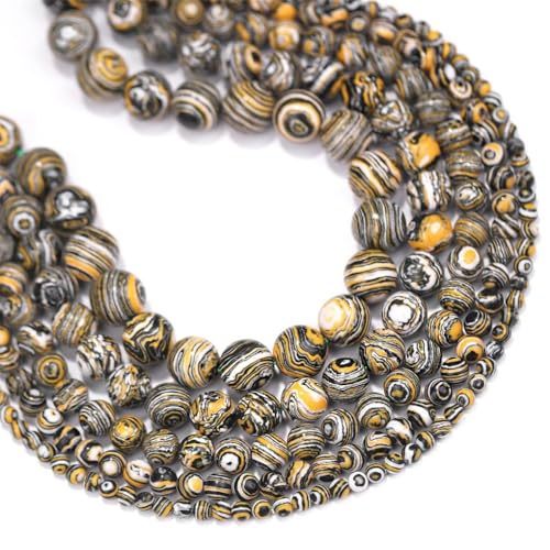 Lose Perlen (4/6/8/10 mm) – für selbstgemachten Schmuck, Paare, Freundschafts-Fußkettchen, Armbänder, Zubehör von REHJJDFD