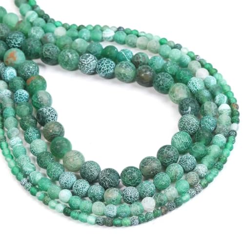 Lose Perlen – rissige Adern (4/6/8/10 mm) für DIY-Armband-Zubehör von REHJJDFD