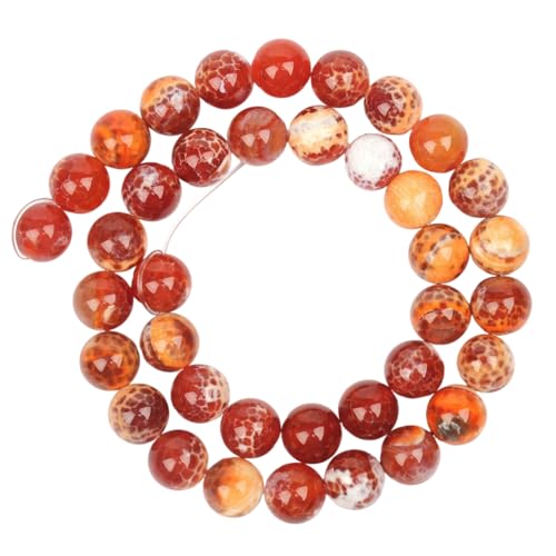 Mehrfarbige, rissige, lose runde Perlen aus Naturstein für Schmuckherstellung, DIY-Armband-Zubehör Mehrfarbige, rissige, lose runde Perlen aus Naturstein für Schmuckherstellung, DIY-Armband-Zubehör von REHJJDFD