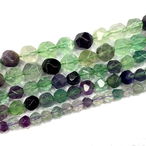 Natürliche Edelsteine, bunte, runde Stein-Abstandshalter-Perlen für Schmuckherstellung, DIY-Armband von REHJJDFD