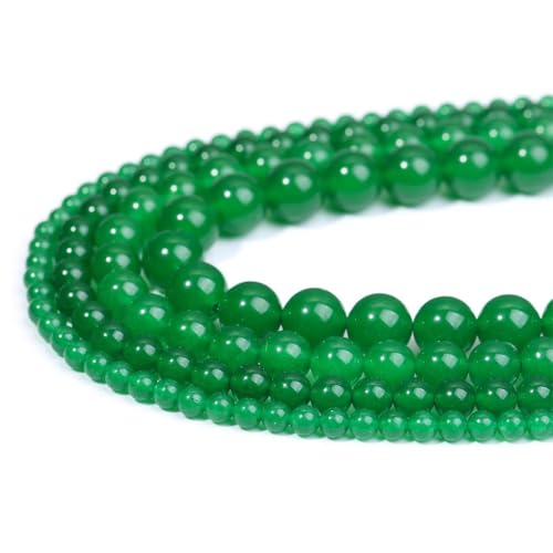 Natürliche Jadesteinperlen, rund, lose Steinperlen – für DIY-Schmuck, Armbänder, Ohrringe, Zubehör Natürliche Jadesteinperlen, rund, lose Steinperlen – für DIY-Schmuck, Armbänder, Ohrringe, Zubehör von REHJJDFD