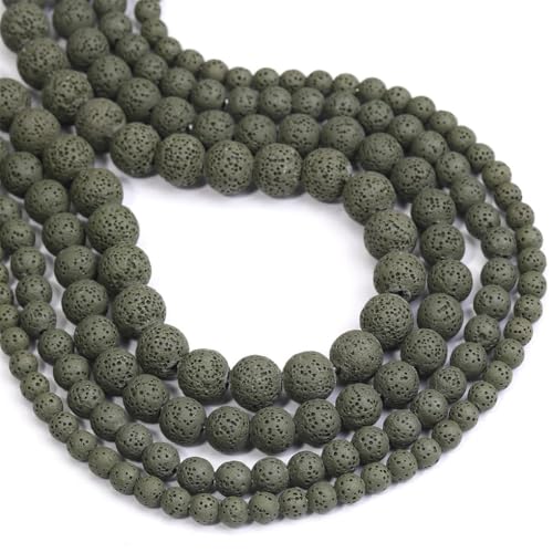 Natürliche Perlen, rund, 6/8/10/12 mm, für Schmuckherstellung, Basteln, Armband, Anhänger, Zubehör Natürliche Perlen, rund, 6/8/10/12 mm, für Schmuckherstellung, Basteln, Armband, Anhänger, Zubehör von REHJJDFD