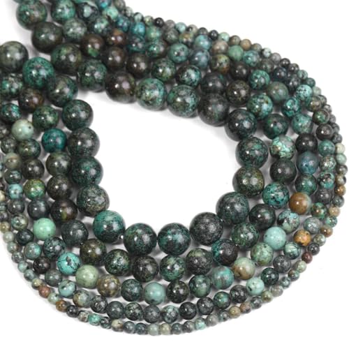 Natürliche Perlen (4/6/8/10/12 mm) – für Schmuckherstellung, DIY, Armband, Halskette, Abstandshalter, Zubehör von REHJJDFD