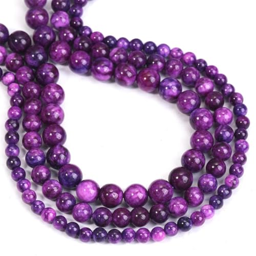 Natürliche Steinperlen, rund, 6/8/10 mm, für DIY-Armbänder, Ohrringe, Zubehör Natürliche Steinperlen, rund, 6/8/10 mm, für DIY-Armbänder, Ohrringe, Zubehör von REHJJDFD