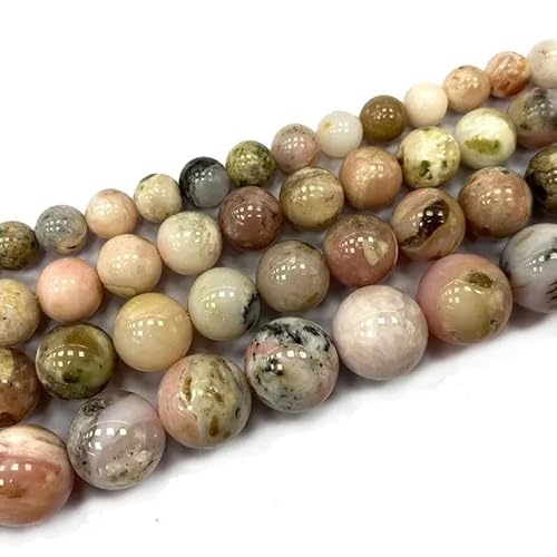 Natürliche runde Edelsteinperlen, DIY-Armband, Halskette, Ohrringe für Schmuckherstellung, Charms, 6/8/10/12 mm von REHJJDFD