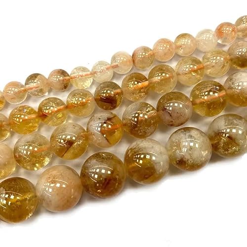 Natürliche runde Edelsteinperlen für Schmuckherstellung, DIY, Armband, Halskette, Zubehör, 6/8/10 mm von REHJJDFD