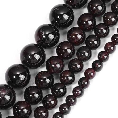 Natürliche runde lose Perlen, 4/6/8/10 mm – für DIY-Halsketten, Armbänder, Zubehör Natürliche runde lose Perlen, 4/6/8/10 mm – für DIY-Halsketten, Armbänder, Zubehör von REHJJDFD