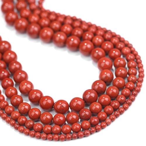 Natürliche runde lose Perlen, Strang, 4/6/8/10/12 mm, für handgefertigte Schmuck, Armbänder / Halsketten von REHJJDFD
