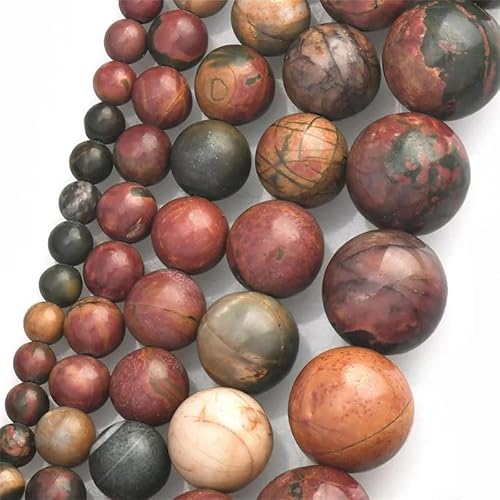 Natursteinperlen, 4–12 mm, rund, lose Edelstein-Perlen, DIY-Charm für Armband, Halskette, Schmuck Natursteinperlen, 4–12 mm, rund, lose Edelstein-Perlen, DIY-Charm für Armband, Halskette, Schmuck von REHJJDFD