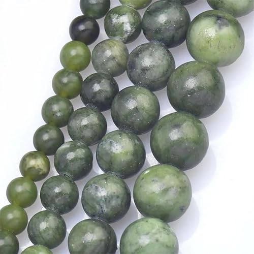 Natursteinperlen, Jade-Edelstein, rund, lose Perlen, Power für Schmuckherstellung, DIY, 6–12 mm Natursteinperlen, Jade-Edelstein, rund, lose Perlen, Power für Schmuckherstellung, DIY, 6–12 mm von REHJJDFD