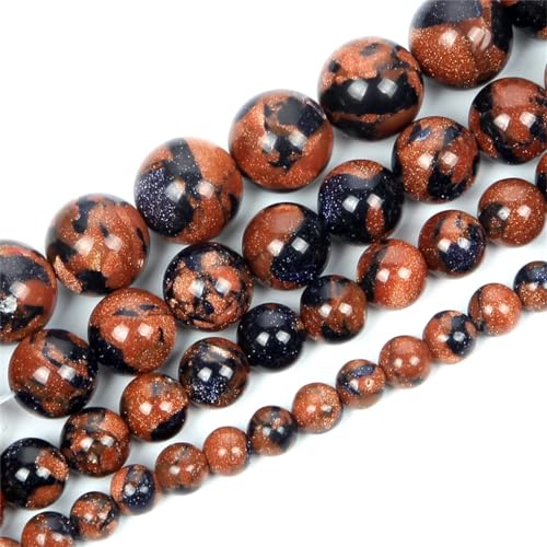 Natursteinperlen, rosenrot, gestreift, Achat, Tigerauge, Jade, Perlen für Schmuckherstellung, DIY-Armbänder, Zubehör, Blau, Gold, Sandstein, 6 mm, ca. 60 Stück Natursteinperlen, rosenrot, gestreift, Achat, Tigerauge, Jade, Perlen für Schmuckherstellung, DIY-Armbänder, Zubehör, Blau, Gold, Sandstein, 6 mm, ca. 60 Stück von REHJJDFD