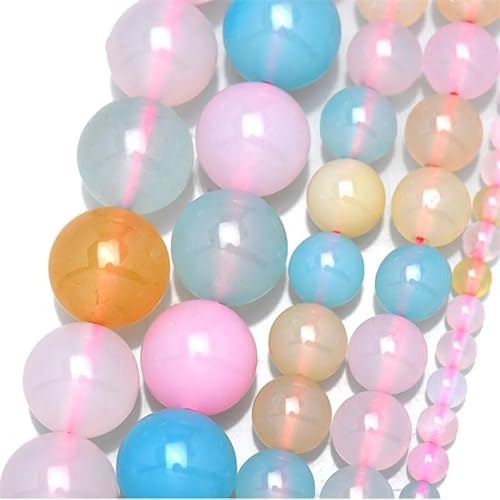 Natursteinperlen, rund, lose, glatte Edelsteinperlen für Schmuckherstellung, 4, 6, 8, 10, 12 mm Natursteinperlen, rund, lose, glatte Edelsteinperlen für Schmuckherstellung, 4, 6, 8, 10, 12 mm von REHJJDFD