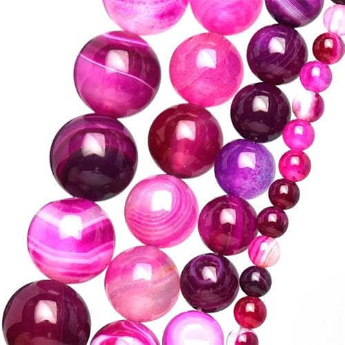 Natursteinperlen für Schmuckherstellung, Streifen, DIY, Armband, Halskette, runder Kristall, 4, 6, 8, 10, 12 mm Natursteinperlen für Schmuckherstellung, Streifen, DIY, Armband, Halskette, runder Kristall, 4, 6, 8, 10, 12 mm von REHJJDFD