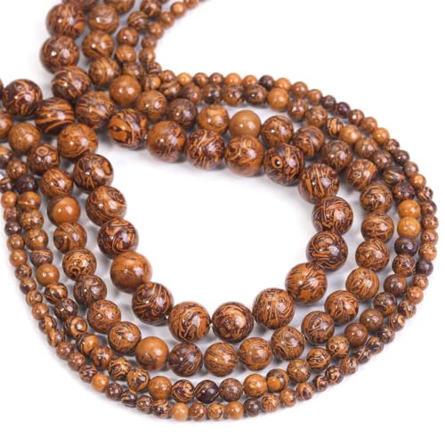 Runde lose Abstandshalter-Perlen aus Jade (4/6/8/10 mm) – für Schmuckherstellung, DIY, Charm-Armband, Halskette, Zubehör von REHJJDFD