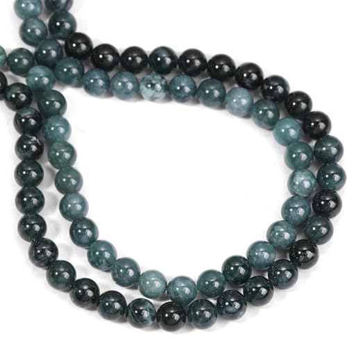 Runde lose Perlen aus natürlichem Jadeit – für selbstgemachte Schmuck, Armbänder, Halsketten, Ohrringe von REHJJDFD