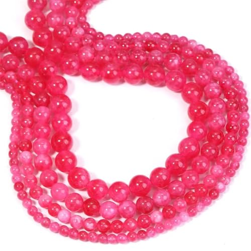 Runde lose Steinperlen (4/6/8/10 mm) – für Schmuckherstellung, DIY, Armband, Halskette von REHJJDFD