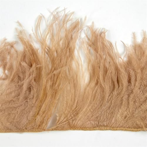 Straußenfeder-Bordüre, 1 m, 10–15/15–18/18–22 cm, Federn, Fransenband für Partykleid, Zuhause, Nähen, Hochzeit, Bordüren, Braungrau, 15–18 cm, 2-lagig Straußenfeder-Bordüre, 1 m, 10–15/15–18/18–22 cm, Federn, Fransenband für Partykleid, Zuhause, Nähen, Hochzeit, Bordüren, Braungrau, 15–18 cm, 2-lagig von REHJJDFD