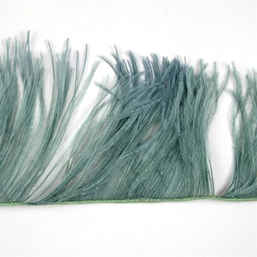 Straußenfeder-Bordüre, 1 m, 10–15/15–18/18–22 cm, Fransenband für Partykleid, Zuhause, Nähen, Hochzeit, 35, 15–18 cm, 2-lagig Straußenfeder-Bordüre, 1 m, 10–15/15–18/18–22 cm, Fransenband für Partykleid, Zuhause, Nähen, Hochzeit, 35, 15–18 cm, 2-lagig von REHJJDFD