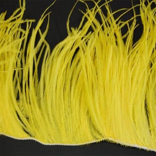 Straußenfeder-Bordüre, 1 m, 10-15/15-18/18-22 cm, für Partykleid, Zuhause, Nähen, Hochzeit, Bordüren, Gelb, 1-lagig, 10-15 cm, 10-15 cm Straußenfeder-Bordüre, 1 m, 10-15/15-18/18-22 cm, für Partykleid, Zuhause, Nähen, Hochzeit, Bordüren, Gelb, 1-lagig, 10-15 cm, 10-15 cm von REHJJDFD