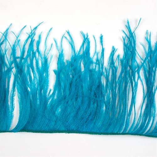 Straußenfeder-Bordüre, 1 m, 10-15/15-18/18-22 cm, für Partykleid, Zuhause, Nähen, Hochzeit, Borte, Blau, 1-lagig, 10-15 cm Straußenfeder-Bordüre, 1 m, 10-15/15-18/18-22 cm, für Partykleid, Zuhause, Nähen, Hochzeit, Borte, Blau, 1-lagig, 10-15 cm von REHJJDFD