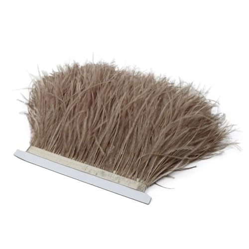 Straußenfeder-Bordüre, Spitzenband, lange Borten für Kleidung, Nähzubehör, 1 m, 8–10 cm, 016, 8-10 cm Straußenfeder-Bordüre, Spitzenband, lange Borten für Kleidung, Nähzubehör, 1 m, 8–10 cm, 016, 8-10 cm von REHJJDFD
